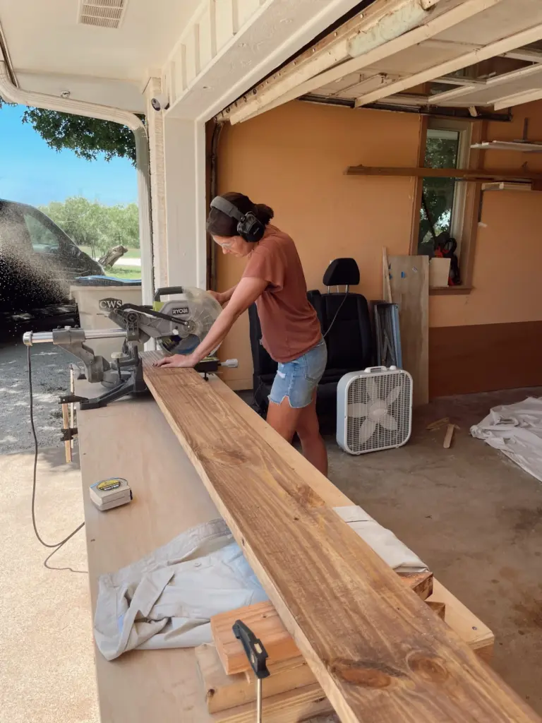 Building the Ivy Road Farm flower stand by hand, Abilene TX