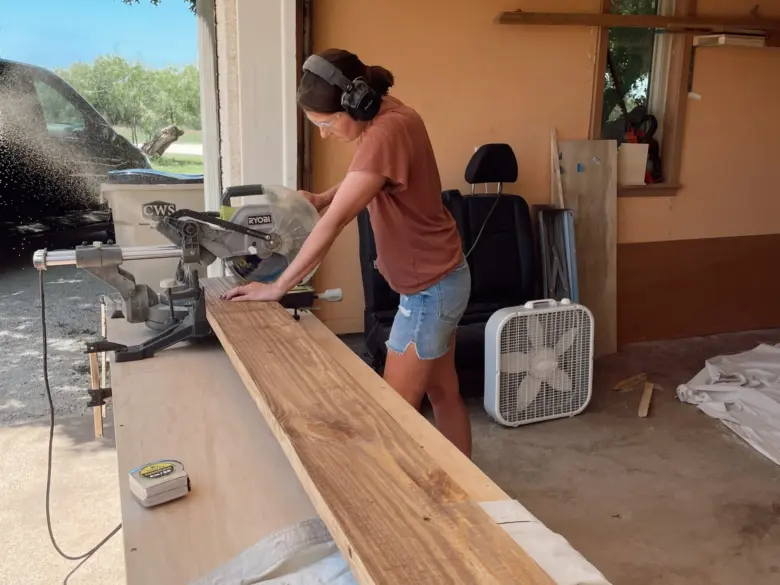Building the Ivy Road Farm flower stand by hand, Abilene TX