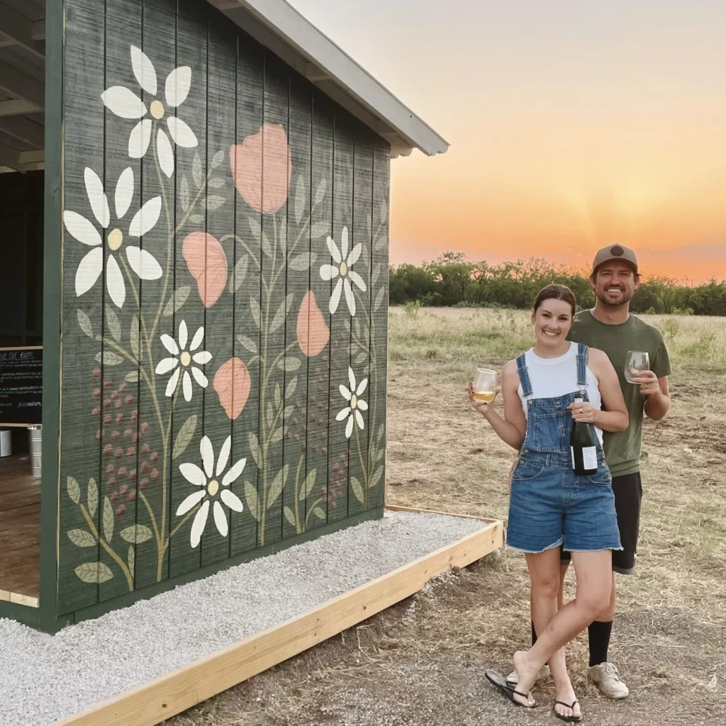 Brady and Sara, founders of Ivy Road Farm in Abilene TX